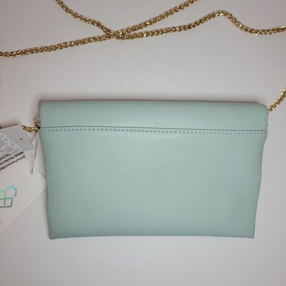 Street Level MINT Green Crossbody Clutch Purse - Picture 3 of 13